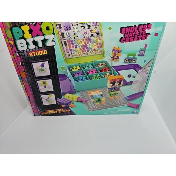 Pixo Bitz Studio Bead Building Set Make, Mist, Customize Play by SpinMaster New - Picture 8 of 11